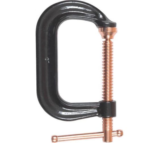 Струбцина BESSEY C-образная 205/125, 18 кН, медное покрытие винта BE-CDF408C