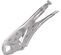 Зажимные клещи DELI с круглыми губками DL2001 220мм рабочий ход 45мм, углеродистая сталь, регулировочный винт 98274