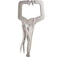 Зажимные клещи DELI С-образные с фиксатором DL20011 280мм рабочий ход 78мм, регулировочный винт 98277