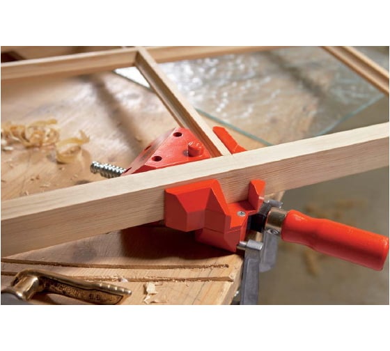 Струбцина BESSEY угловая 2x100, зажим 1 винтом BE-WS6