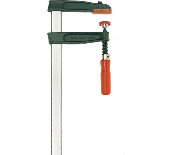 Струбцина BESSEY из ковкого чугуна 800/175, усилие 5.5 кН, с деревянной рукояткой BE-TGRC80S17