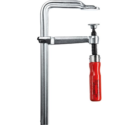 Струбцина BESSEY classiX цельнометаллическая 160/80, усилие 5 кН, c деревянной рукояткой BE-GS16