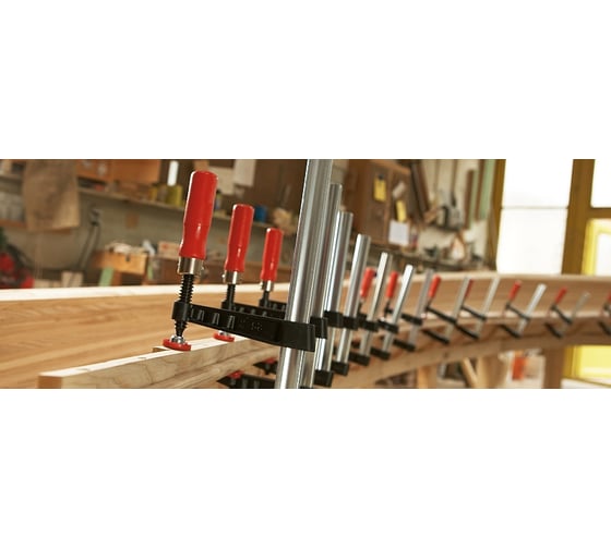 Струбцина BESSEY TG40B8 чугунная 400/80, 6 кН, деревянная ручка BE-TG40B8