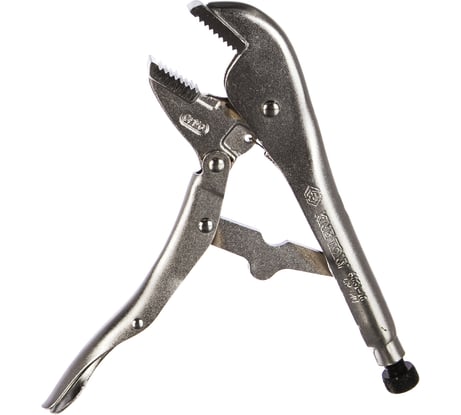 Зажим с фиксатором и прямыми губками 250мм KING TONY 6031-10R