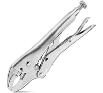 Зажимные клещи DELI с изогнутыми губками с фиксатором регулируемые DL109107Z 180мм рабочий ход 40мм, CrV 110708