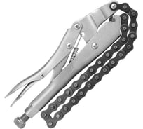 Зажимные клещи DELI цепные с фиксатором DL20018 220мм длина цепи 460мм, регулировочный винт 112000