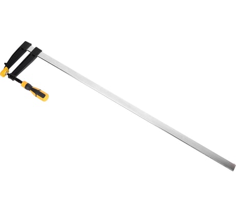 Столярная F-образная струбцина DELI dl111280 800x120 мм, максимальное усилие зажима 2000 Н, резьба 12 мм, штанга 5 мм 112043