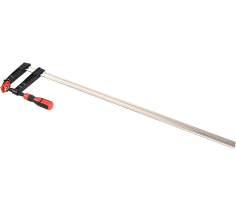 Столярная F-образная струбцина DELI dl111280z усиленная, 800x120 мм, максимальное усилие зажима 3500 Н, резьба 16 мм, штанга 8 мм 112052