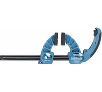 Быстрозажимная реечная струбцина GROSS пластиковый корпус, рычажный храповой механизм, 6", 150 мм 20705