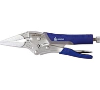 Зажим с фиксатором 225мм длинные губки МАСТАК 036-30225H