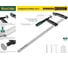 F-струбцина KRAFTOOL DIN 5117, двухкомпонентная ручка, 80x300мм 32011-080-300 3