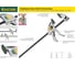 F-струбцина KRAFTOOL DIN 5117, двухкомпонентная ручка, 80x300мм 32011-080-300 5