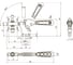 Механический горизонтальный прижим KUKAMET до 372 кг S112-4 2