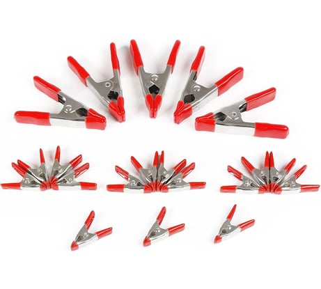 Набор стальных пружинных зажимов WORKPRO 20 штук W001401