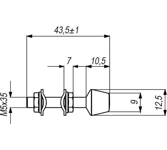Механический горизонтальный прижим KUKAMET до 102 кг S111-1