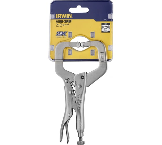 С-образные щипцы с фиксатором 6R 6", 150мм Irwin T17EL4