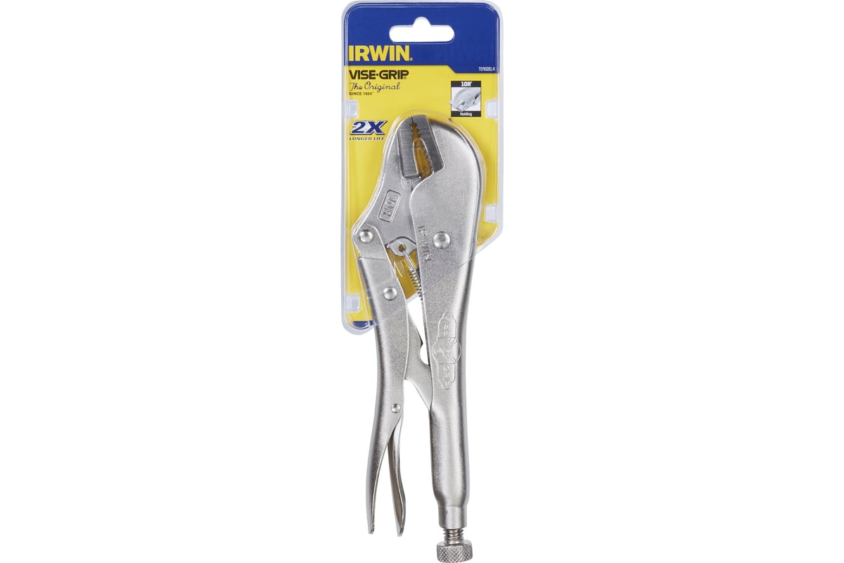 Пассатижи с фиксатором, прямые губки, 250мм Irwin 10R T0102EL4 ...