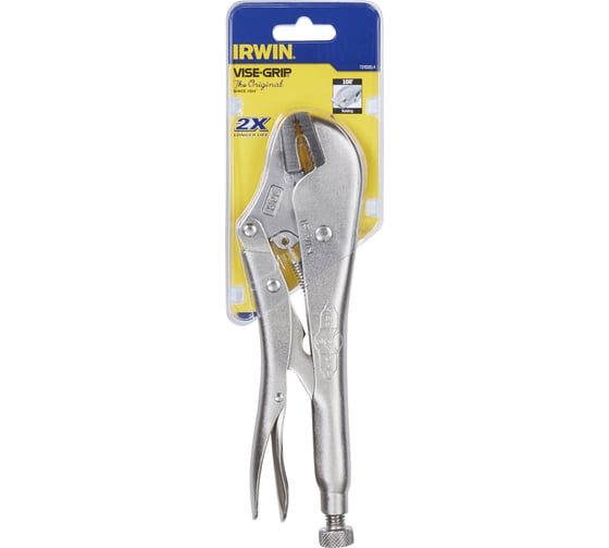 Пассатижи с фиксатором, прямые губки, 250мм Irwin 10R T0102EL4