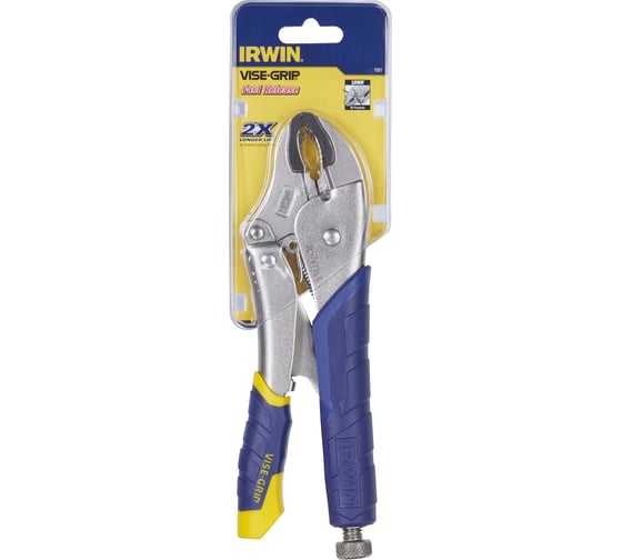 Пассатижи с фиксатором, изогнутые губки Irwin FASTRELEASE 10WR T05T