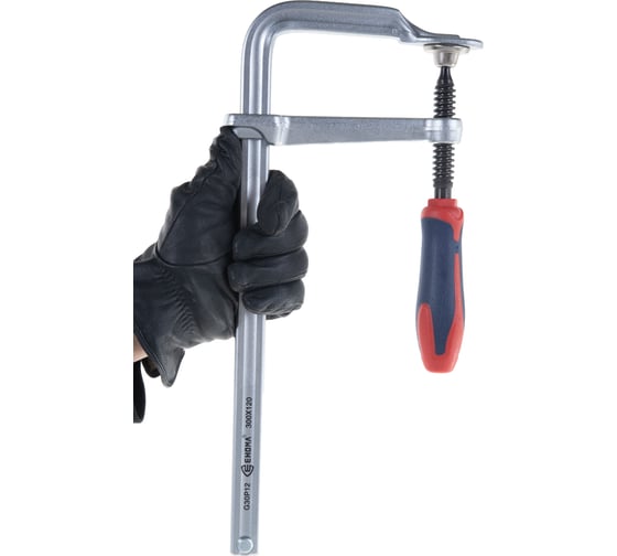 Кованая струбцина 300x120 пластиковая рукоятка EHOMA G30P12