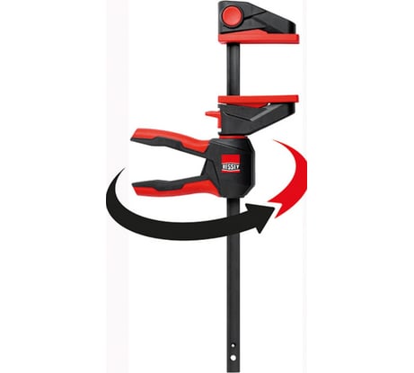 Струбцина пистолетного типа BESSEY EZ360 1.4кН, 150 мм x 80 мм, распор 195 - 315 мм, с вращающейся на 360 рукояткой BE-EZ360-15