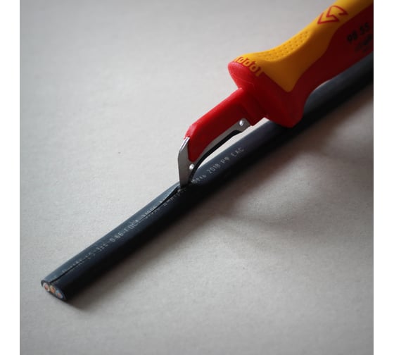 Нож для снятия изоляции с пяткой KNIPEX KN-9855 6