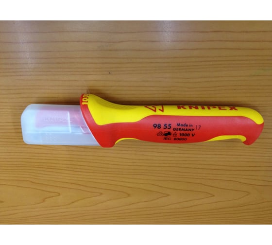 Нож для снятия изоляции с пяткой KNIPEX KN-9855 13