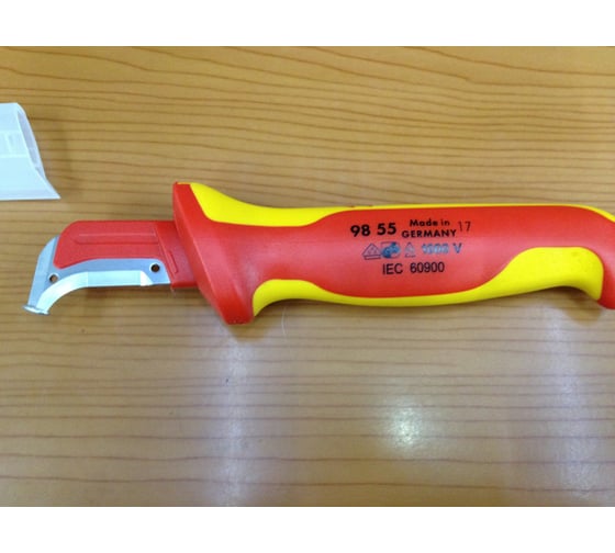Нож для снятия изоляции с пяткой KNIPEX KN-9855 12