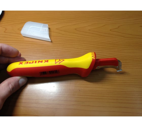 Нож для снятия изоляции с пяткой KNIPEX KN-9855 10