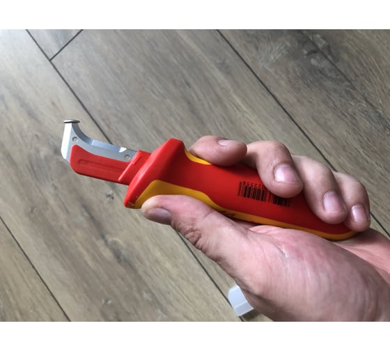 Нож для снятия изоляции с пяткой KNIPEX KN-9855 16