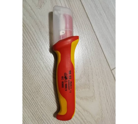 Нож для снятия изоляции с пяткой KNIPEX KN-9855 5