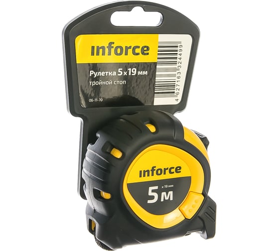 Рулетка с тройным стопом Inforce 5Х19 06-11-70 1