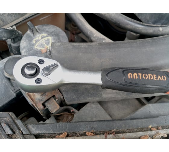 Трещотка с квадратом 1/4 72 зубца, L=150mm, 5град АвтоDело 39744 12273 7