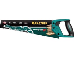 Ножовка для точного реза Kraftool "Alligator BLACK", 400 мм, 11 TPI 3D зуб, 15205-40