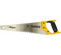 Ножовка Aligator 7 TPI трехсторонняя заточка TOPEX 10A441