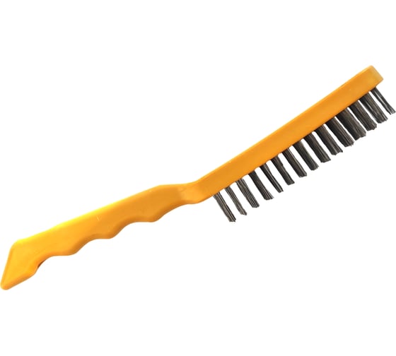 Щетка по металлу Профессионал 4х рядная, пластиковая ручка, жесткая ...