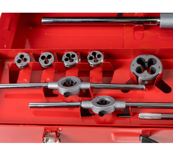 Резьбонарезной набор M3-M20 HSS метчики+плашки+воротки, 54шт RUKO ...