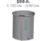 Емкость EKUD 500 л, h=100см, металлические стойки, 500L100 EKUD500L100 6