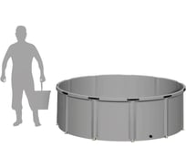 Емкость EKUD 2500 л, h=70см, металлические стойки, 2500L70 EKUD2500L70