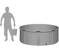 Емкость EKUD 2000 л, h=70см, металлические стойки, 2000L70 EKUD2000L70