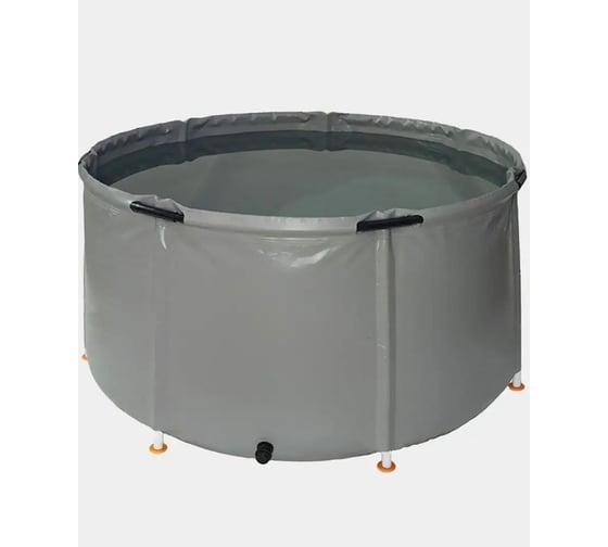 Емкость с крышкой EKUD 2500 л, h=70см, металлические стойки, 2500L701 EKUD2500L701