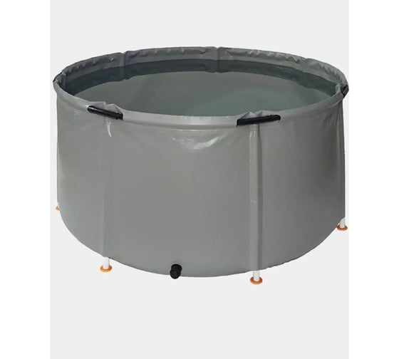 Емкость с крышкой EKUD 1500 л, h=70см, металлические стойки, 1500L701 EKUD1500L701 1