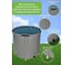 Емкость с крышкой EKUD 1500 л, h=70см, металлические стойки, 1500L701 EKUD1500L701 6