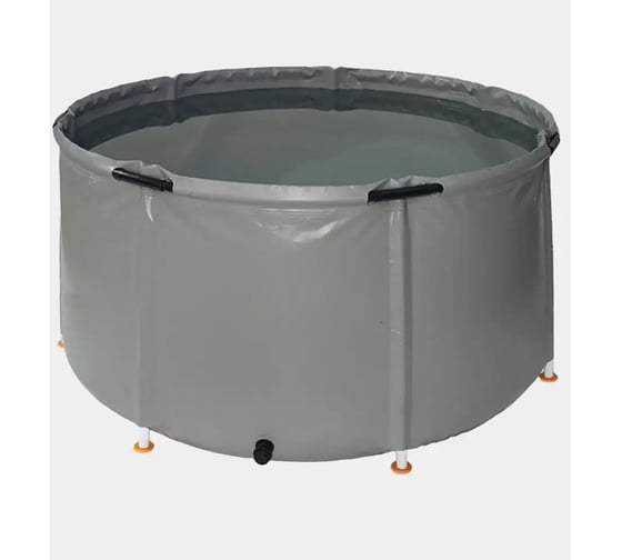 Емкость с крышкой EKUD 2000 л, h=70см, металлические стойки, 2000L701 EKUD2000L701