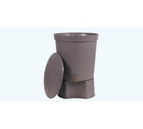 Емкость для воды Graf Лансарот круглая с крышкой и краном, 300 литров, серый графит 500222