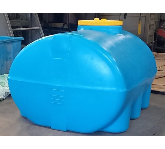 Горизонтальная ёмкость KSC 3000 л, синяя KSC-T-BLUE-3000