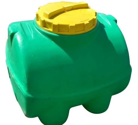 Горизонтальная ёмкость KSC 300 л, зелёная KSC-T-300