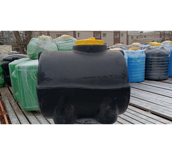 Горизонтальная емкость KSC 1000 л, чёрная KSC-T-BLACK-1000
