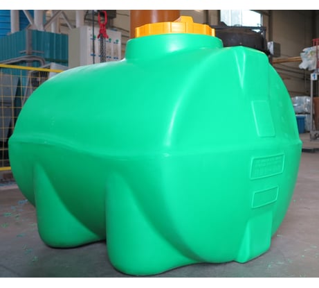 Горизонтальная емкость KSC 1000 л, зелёная КSC-T-1000