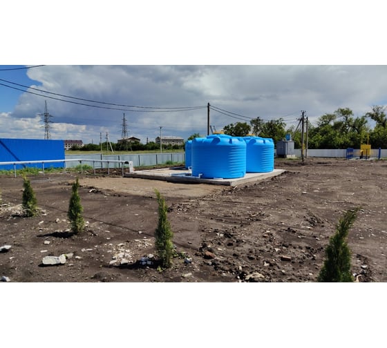Вертикальная ёмкость для воды и топлива KSC 15000 л КSC-C-15000
